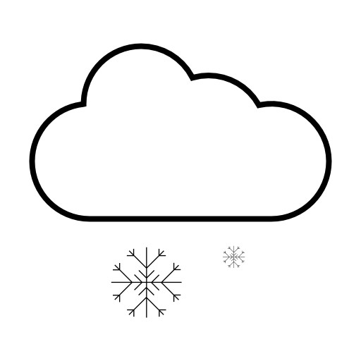 Snowing, IOS 7 interface symbol