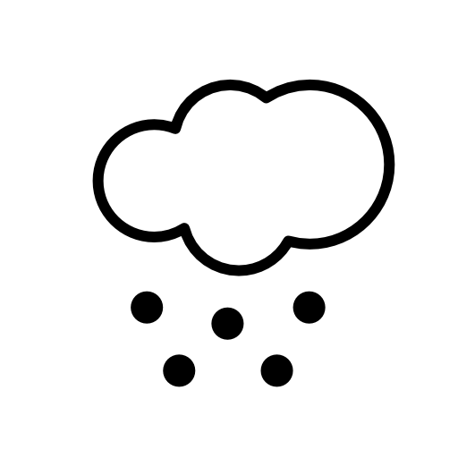 Cloud with Snow, weather symbols