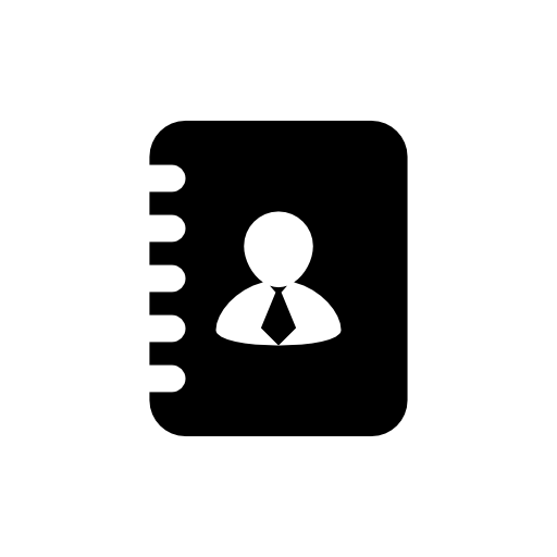 Business contacts on spring address book