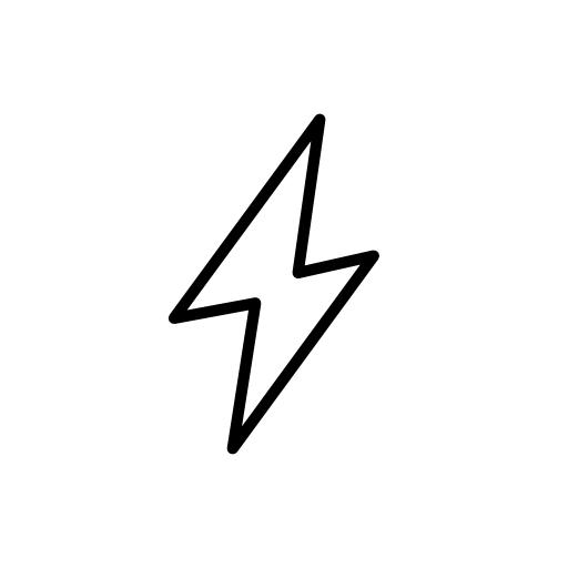 Lightning bolt outline