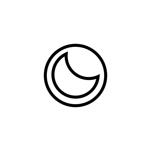 Moon, weather, IOS 7 interface symbol