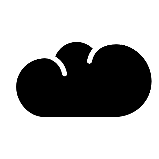 Irregular cloud silhouette