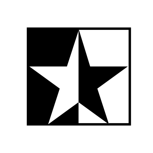 Black white star