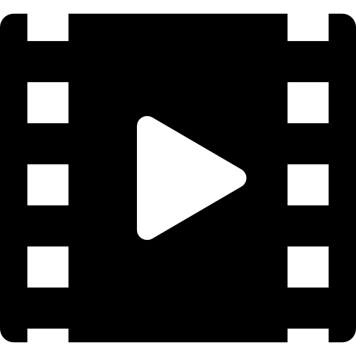 Cinema roll with play symbol