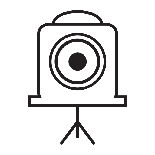 Camera vintage, IOS 7 interface symbol