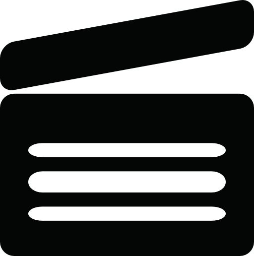 Clapper board silhouette