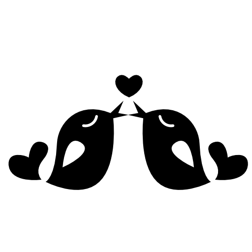 Couple of love birds in love