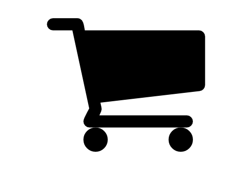 Shopping cart black shape