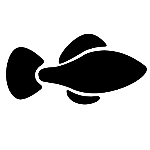 Fish black shape