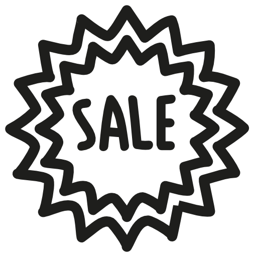 Sale tag hand drawn commercial element