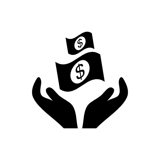 Hands receiving dollars