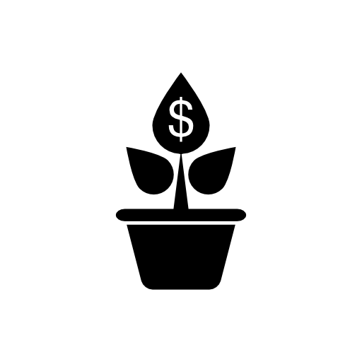 Dollars growing on a plant or plant for commerce