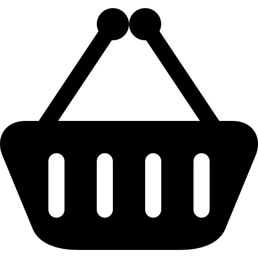 Basket for shopping of two handles