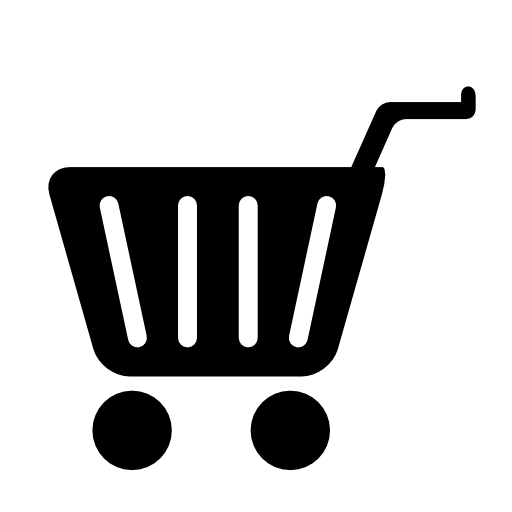 Shopping cart with white grills
