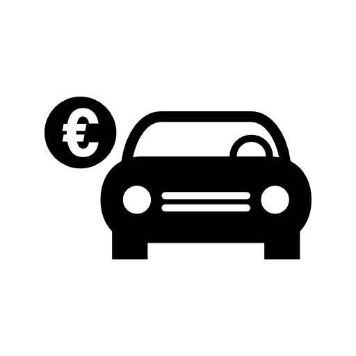 Car with euro sign