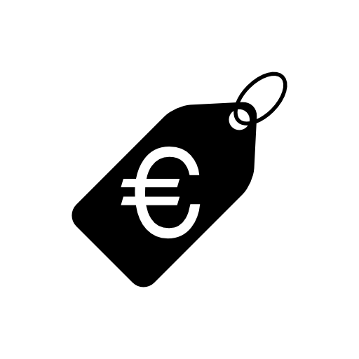 Euro price tag