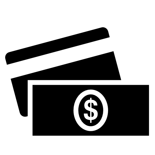 Credit card and dollar bill