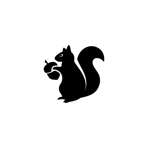 Squirrel with acorn