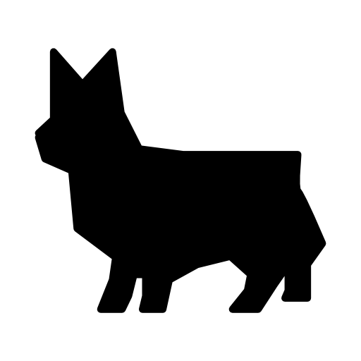 Cat geometric silhouette