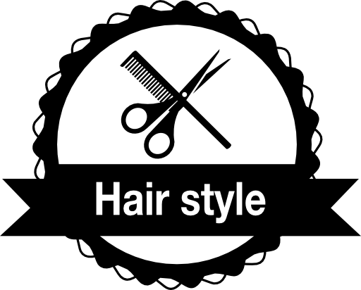 Hair style badge for commercial salon