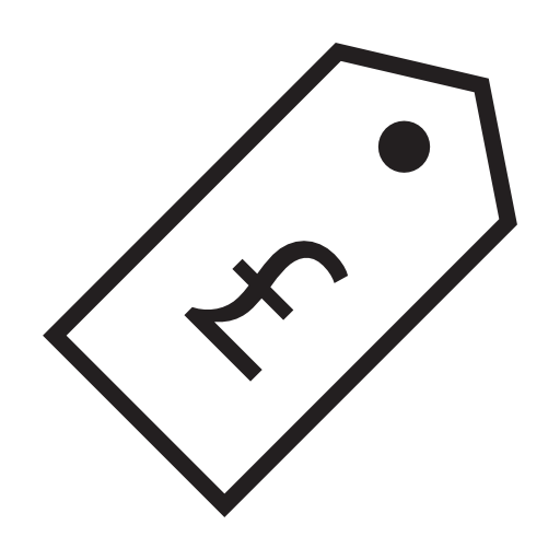 Tag with pound symbol, IOS 7 interface symbol