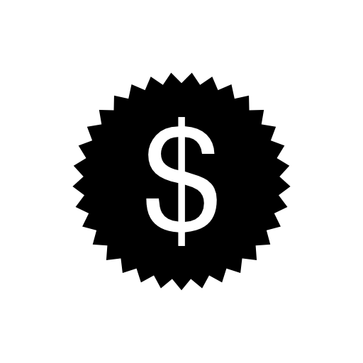Dollar sticker