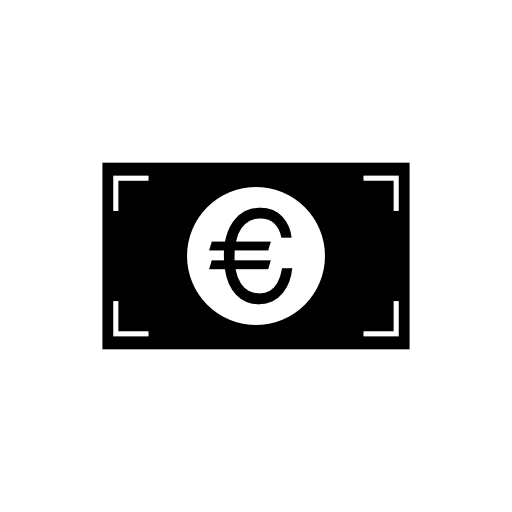 Euro bill cash money