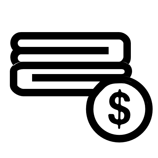 Towels sale symbol with dollar sign