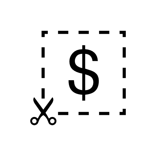 Cutting out dollar sign