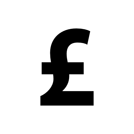 Pound currency bold symbol