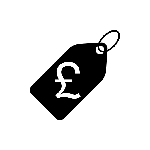 British pound price tag