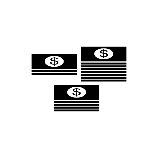 Dollar paper bills stacks