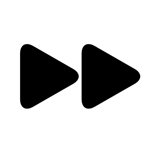 Fast forward arrowhead symbol