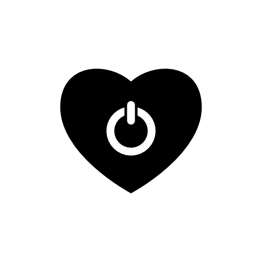Heart shaped power button