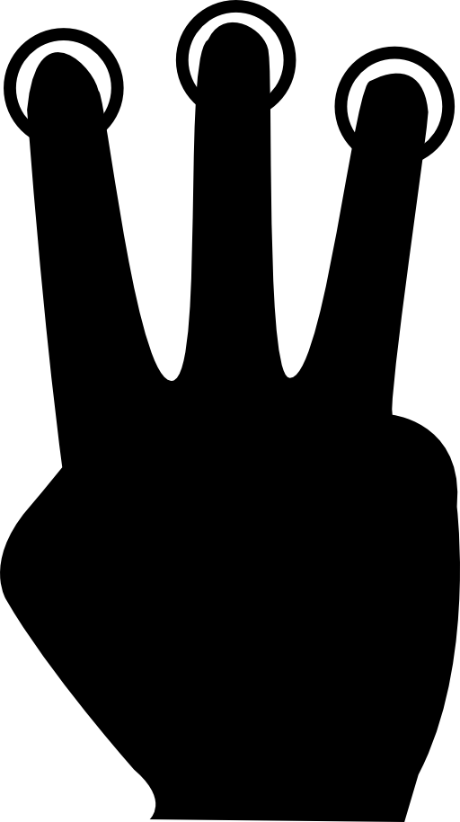 Three fingers command
