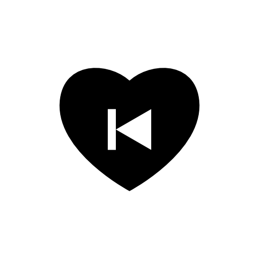 Heart play back button