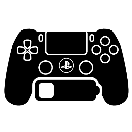 Ps4 low battery status symbol of game control interface