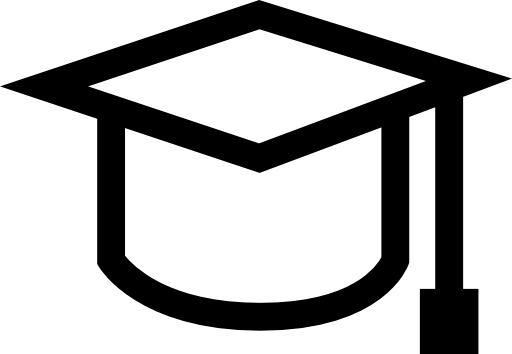 Graduation cap outline