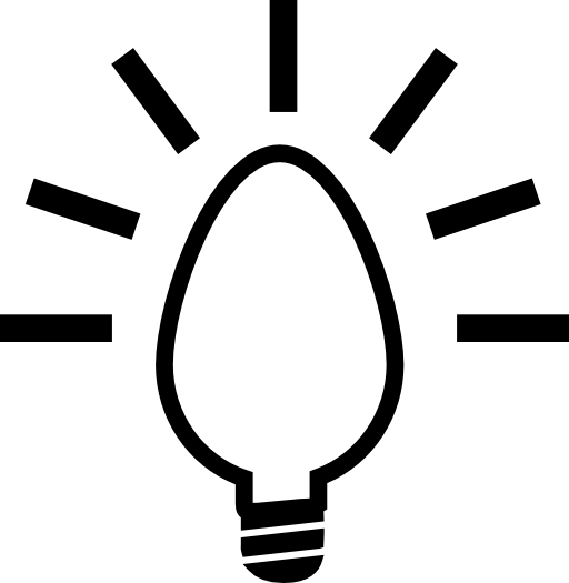 Lightbulb creative symbol