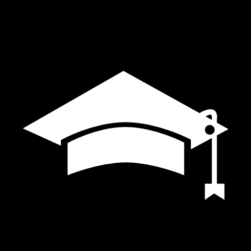 Graduation cap in a square