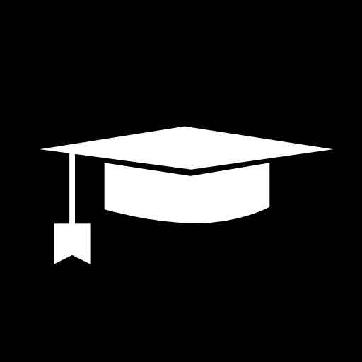 Graduation cap in a square