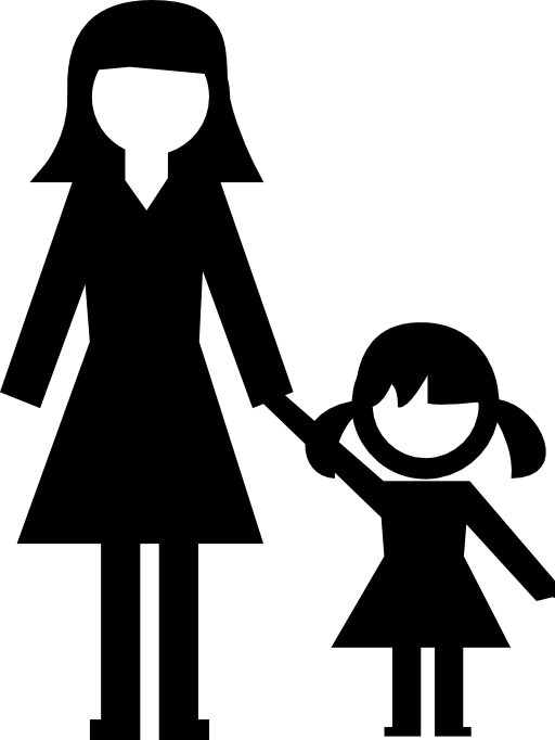 Woman with girl