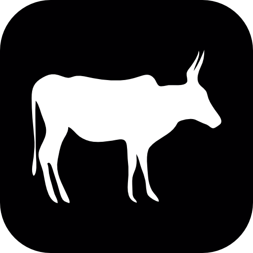 Antelope side view silhouette