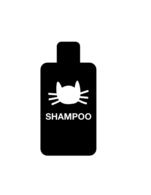 Cat shampoo bottle