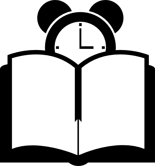 Book and clock