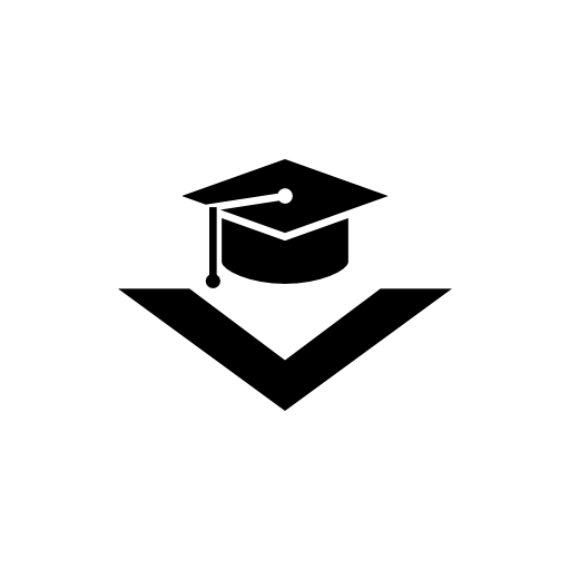 Graduation cap with arrowhead