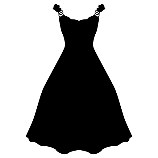Dress long and black shape