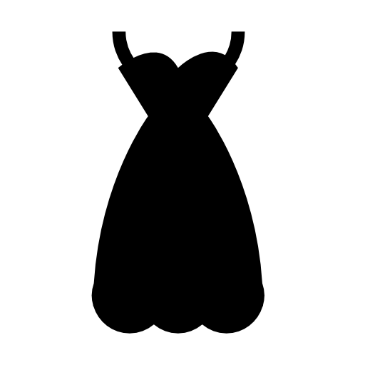 Sexy female dress black shape
