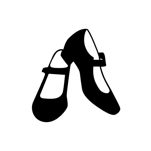 Female flamenco dancer shoes
