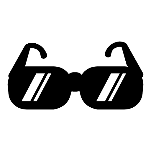 Sunglasses variant with shine